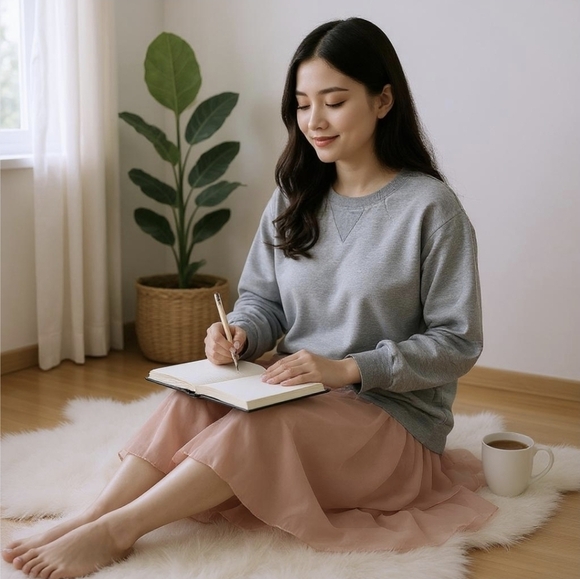 BCBGeneration ✦ Gray Sweatshirt Dress ✦ Peach Sheer Slip Layered Hem Sz S EUC - Picture 11 of 16